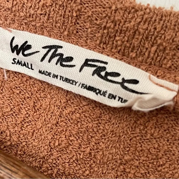 Free People We The Free Long Sleeve Ribbed Henley Top Size S - Picture 4 of 8